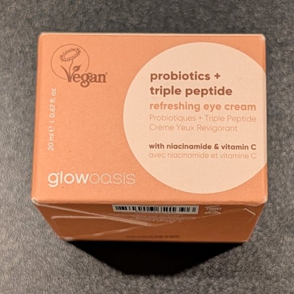 NEW glowoasis Probiotics + Triple Peptide Refreshing Eye Cream - Picture 2 of 6